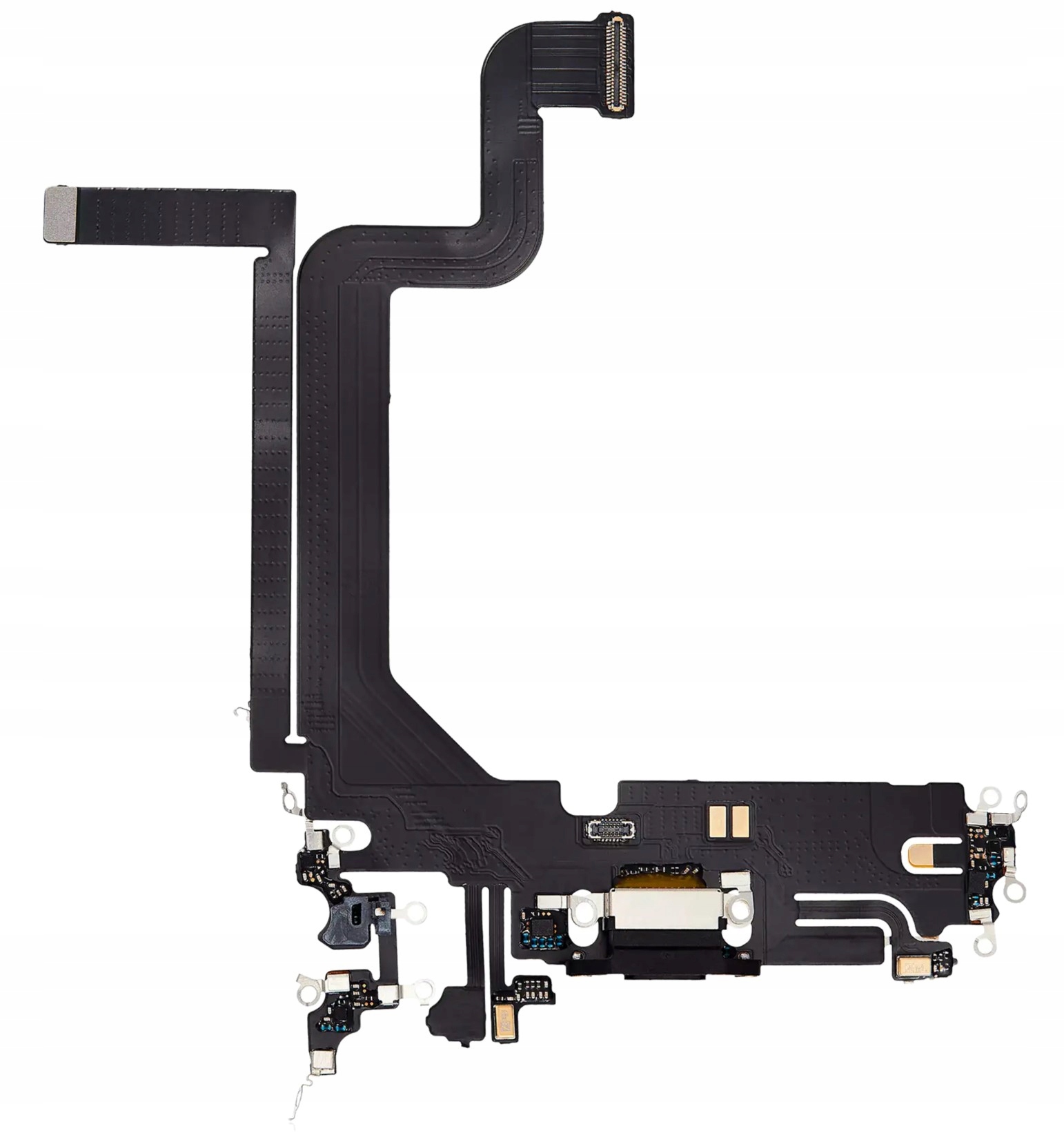 Gniazdo ładowania złącze Usb mikrofon do Apple iPhone 14 Pro Max, czarne