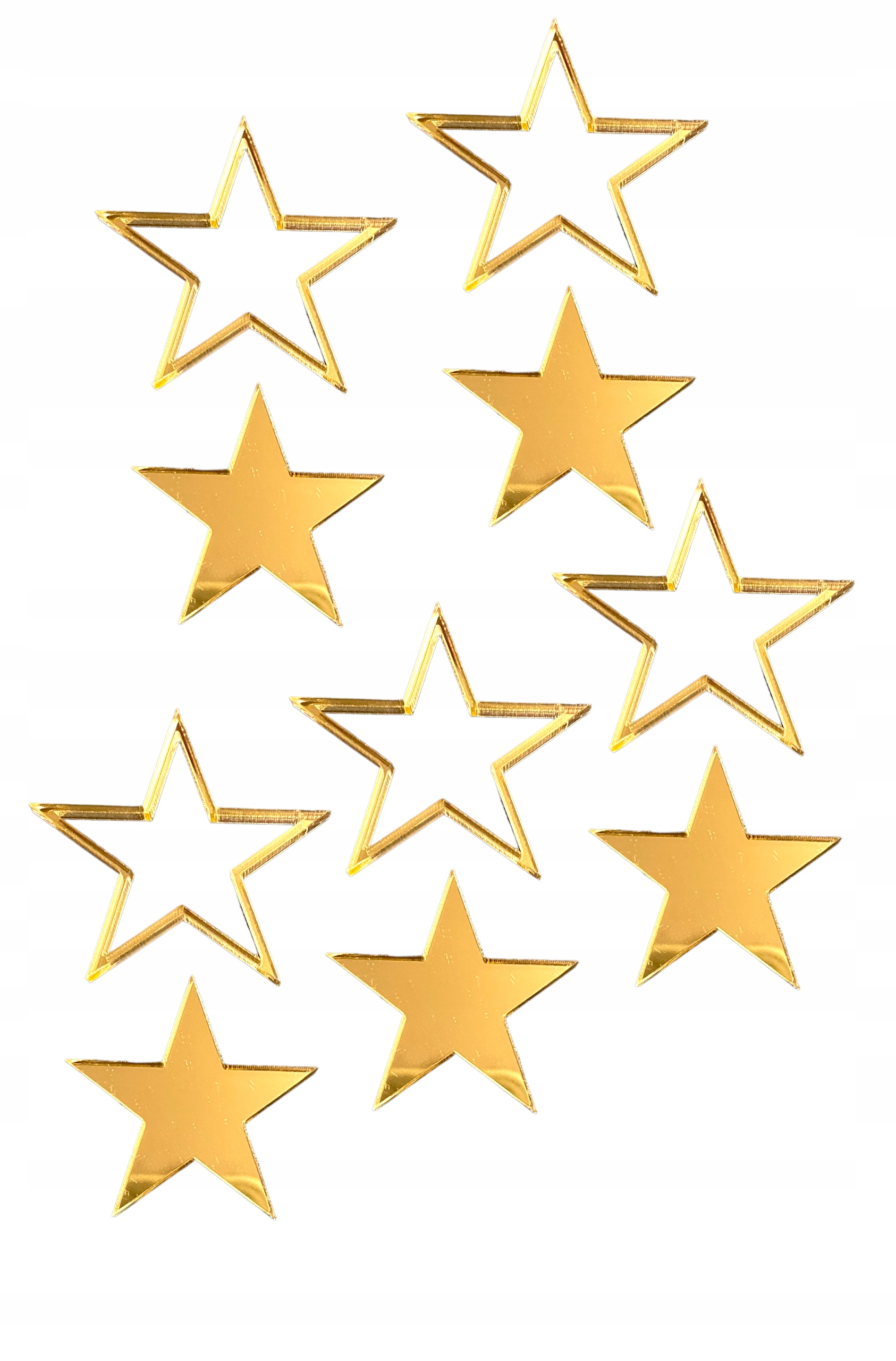 

Topper Dekor Na Bok Tortu Gwiazdki Gwiazdy Zlote