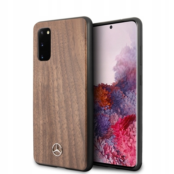 

Mercedes Wood Line Walnut etui na Galaxy S20 brąz