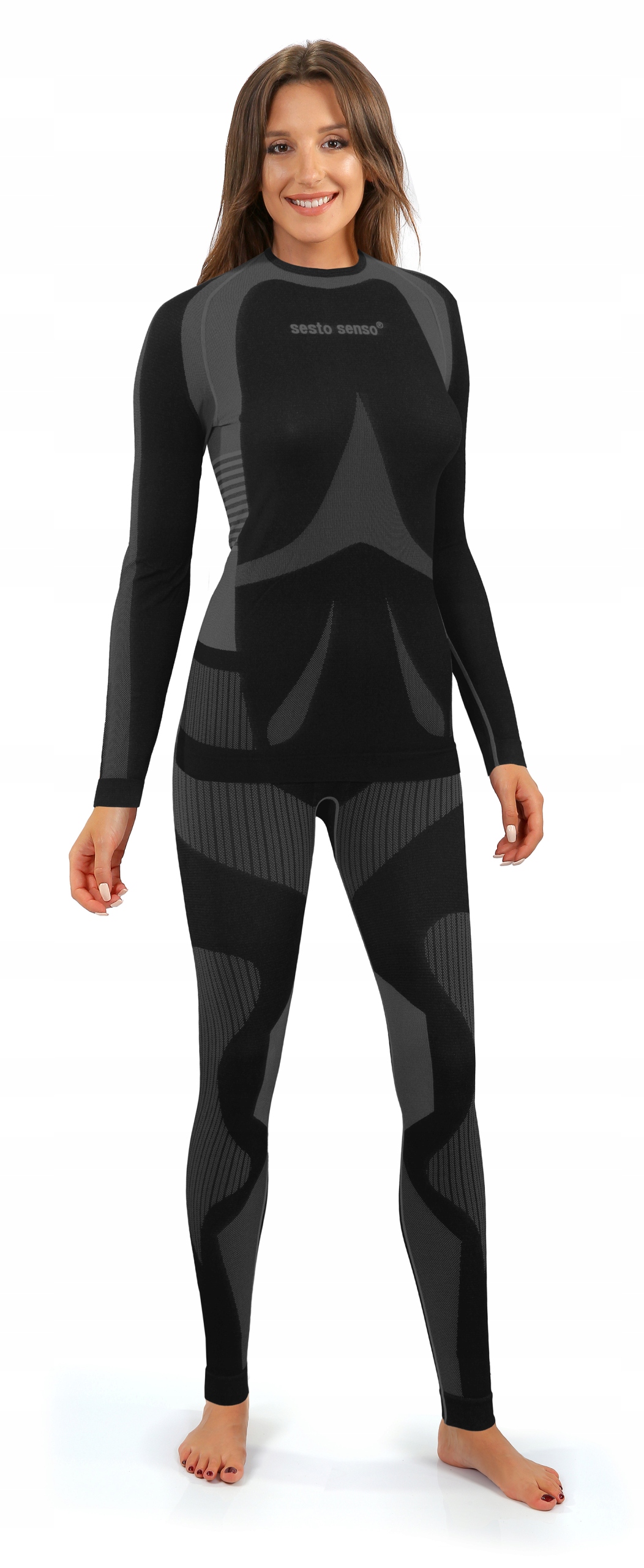 Sesto Senso Dámské termoaktivní spodní prádlo set L Grigio