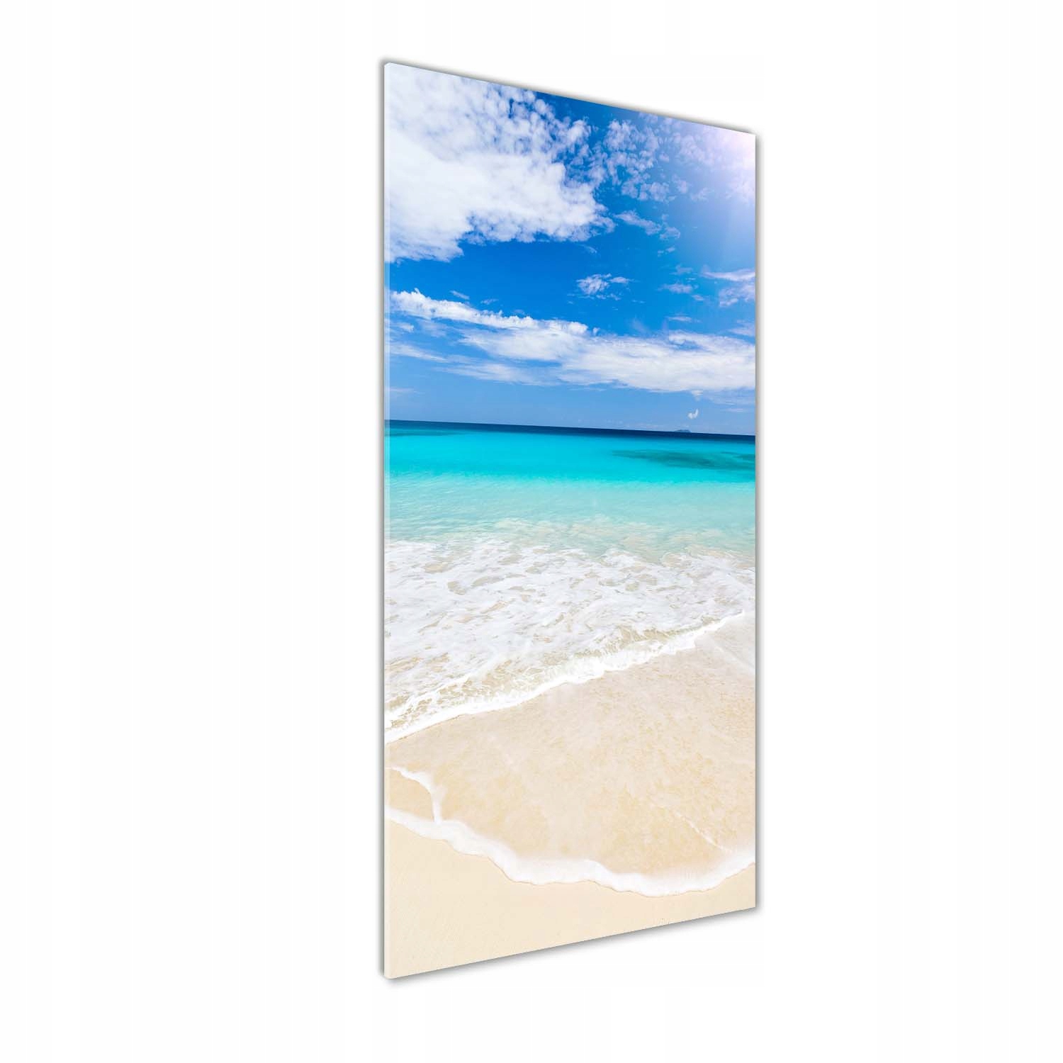 

Foto obraz szklany pionowy Tropikalna plaża 50x125