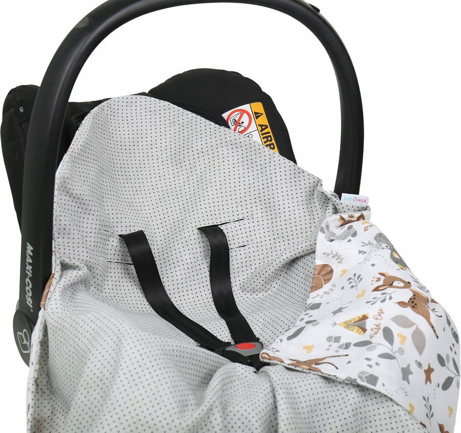 BABYMAM MUŚLINOWY OTULACZ KOCYK NOSIDEŁKA FOTELIKA Kod producenta 5903672172073