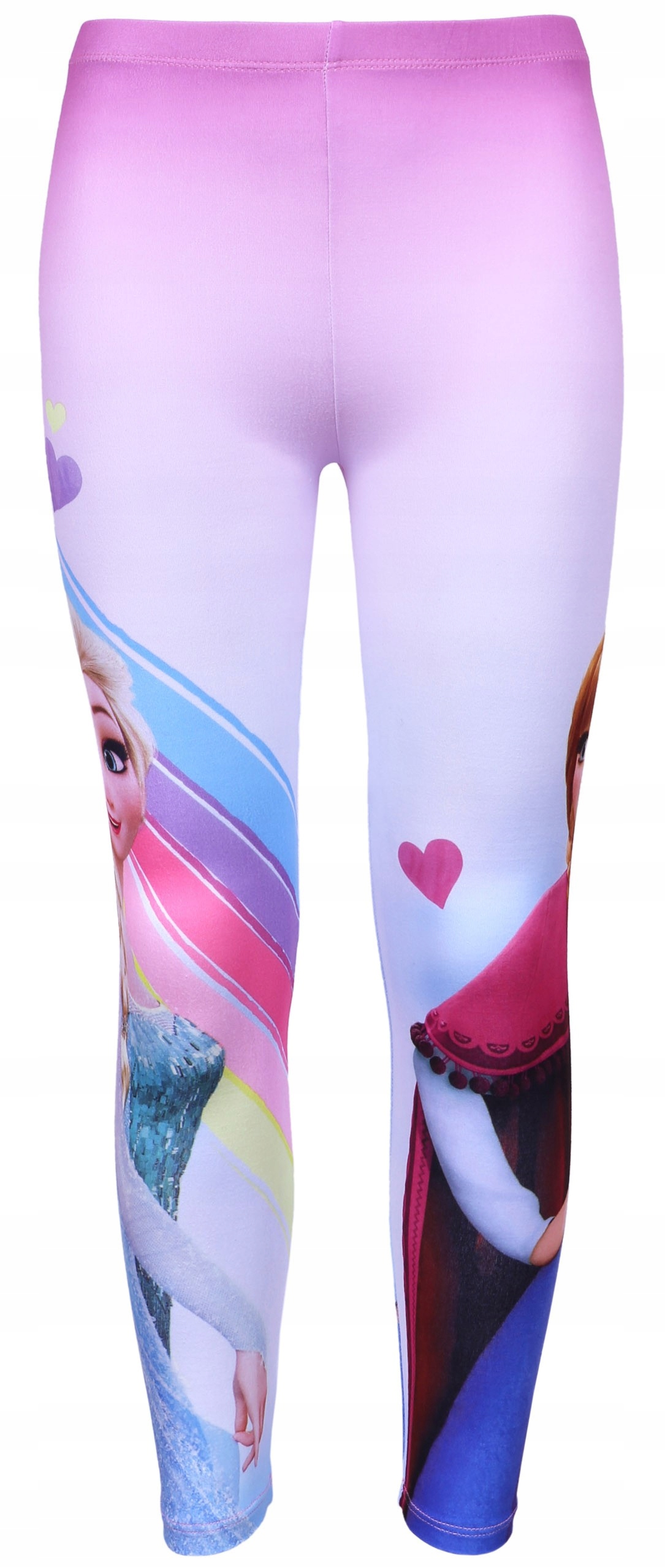

Różowe dziewczęce legginsy Anna Elsa Frozen 104 cm