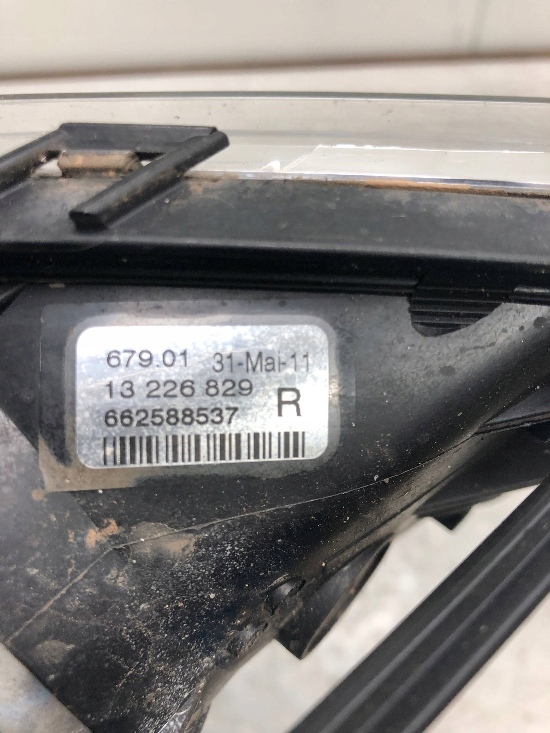 fog light right front OPEL INSIGNIA A 13226829