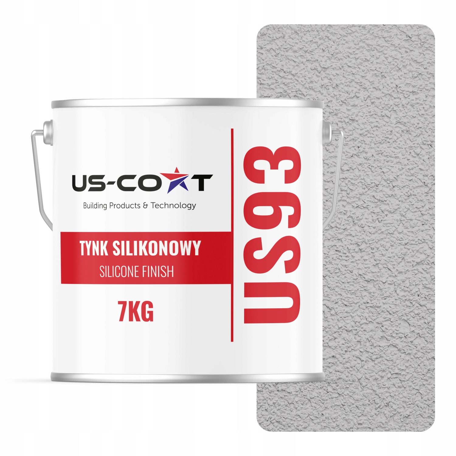 Silikonová Fasádní Omítka Šedá Světlá F262 7 Kg Beránek Granulace 1.5 mm