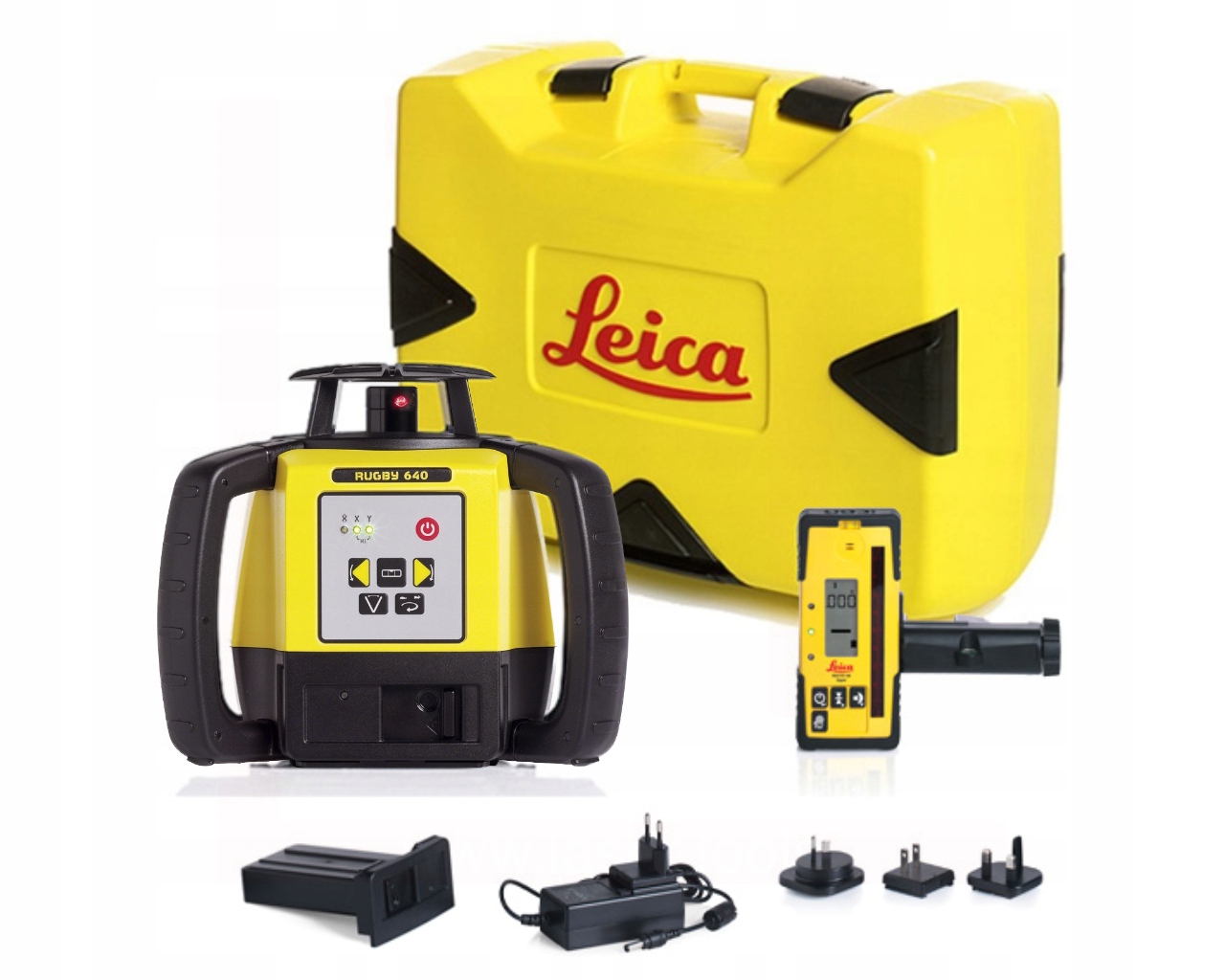 LEICA Rugby 640 Li-Ion Niwelator laserowy + odbiornik RE160