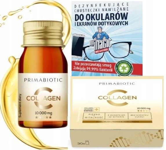 Primabiotic kolagen do picia 10000 mg Collagen Gold 30 x 30 ml