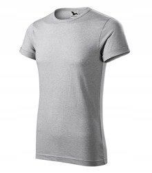 

Trendy Melanż koszulka męska -malfini- srebrny S