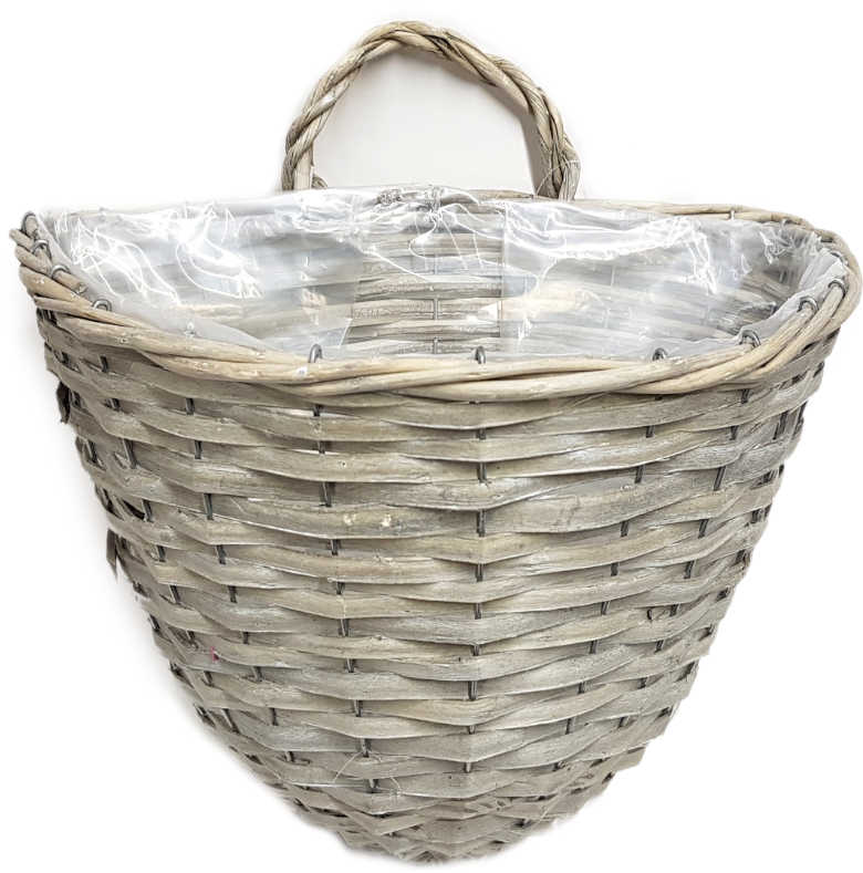 KOSZ PÓŁOKRĄGŁY NA KWIATY DO ZAWIESZENIA KWIETNIK