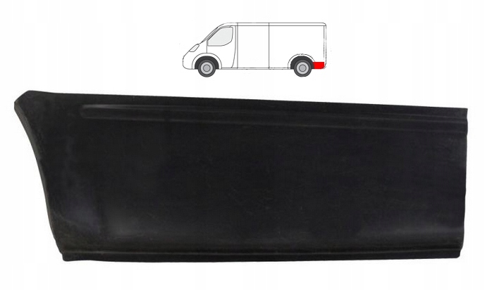 REPERATURKA BŁOTNIKA TYLNEGO FORD TRANSIT -00 LE