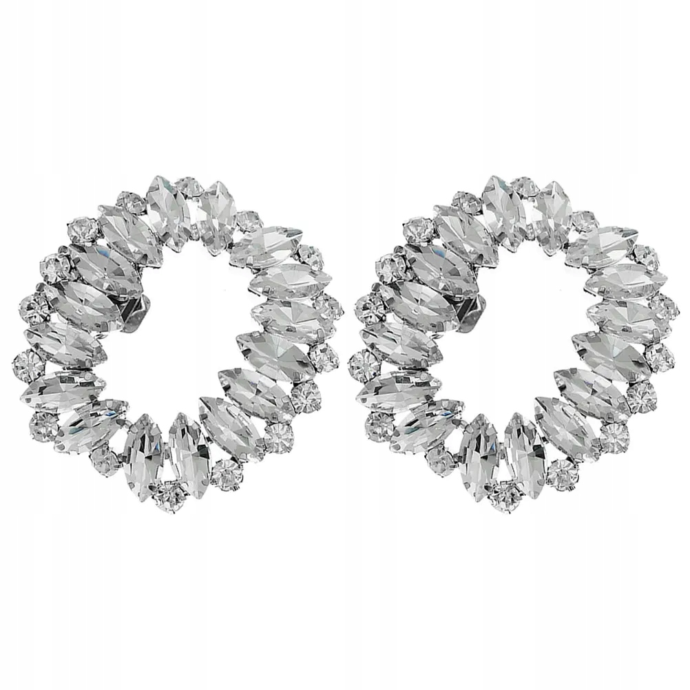 Ozdobne klipsy do butów z kryształkami