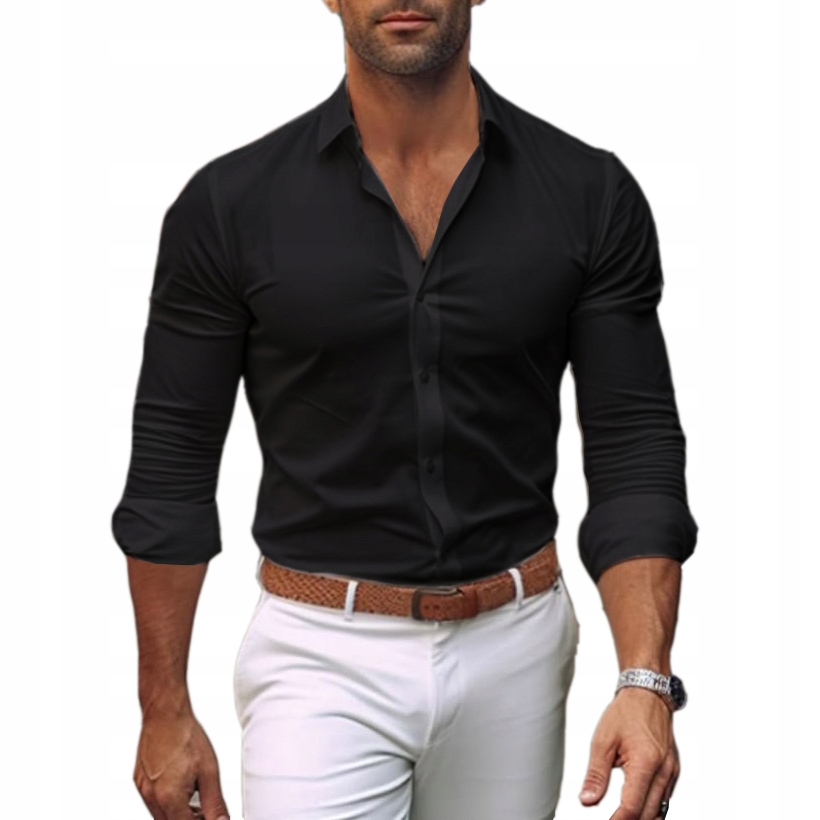 Pánská košile Casual bavlněná Svatba Svatební Hostina Svaté Přijímání Dárek