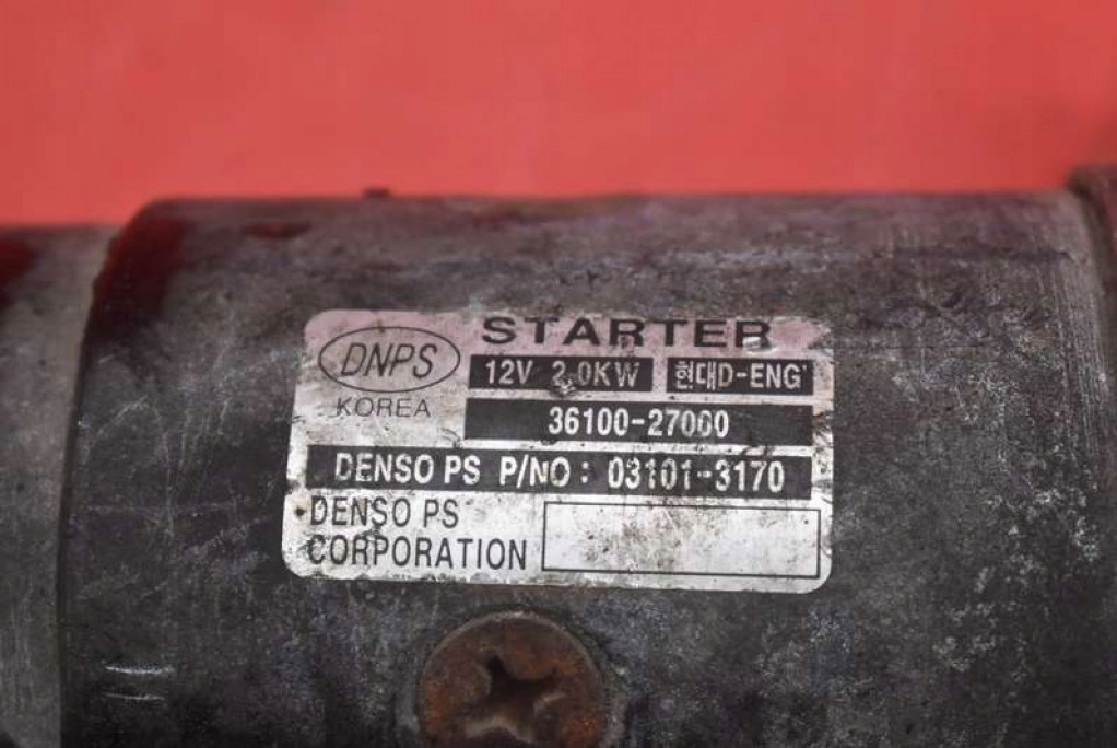 starter 36100-27000 KIA CARENS 2 II 2.0 CRDI 02-06