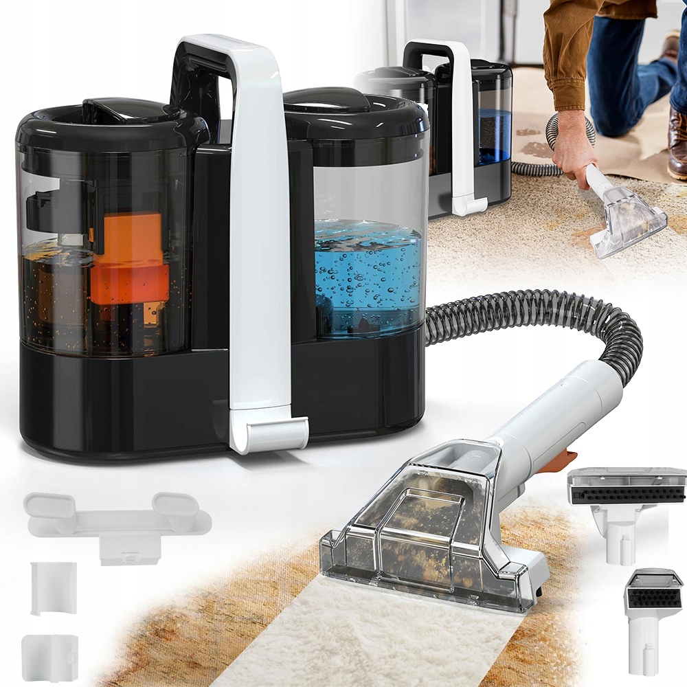 Odkurzacz Piorący 600W 15KPA Moc Odsysania Dla Kanap Materaców Siedziść