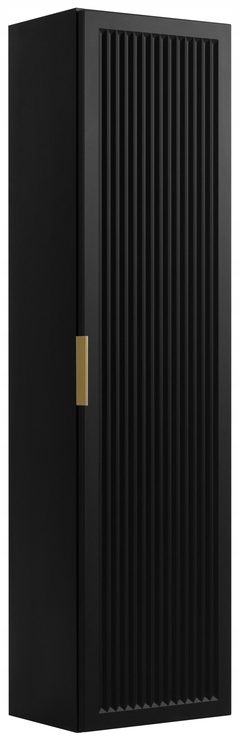 Závěsná koupelnová skříňka Sloupek Černá 136 cm