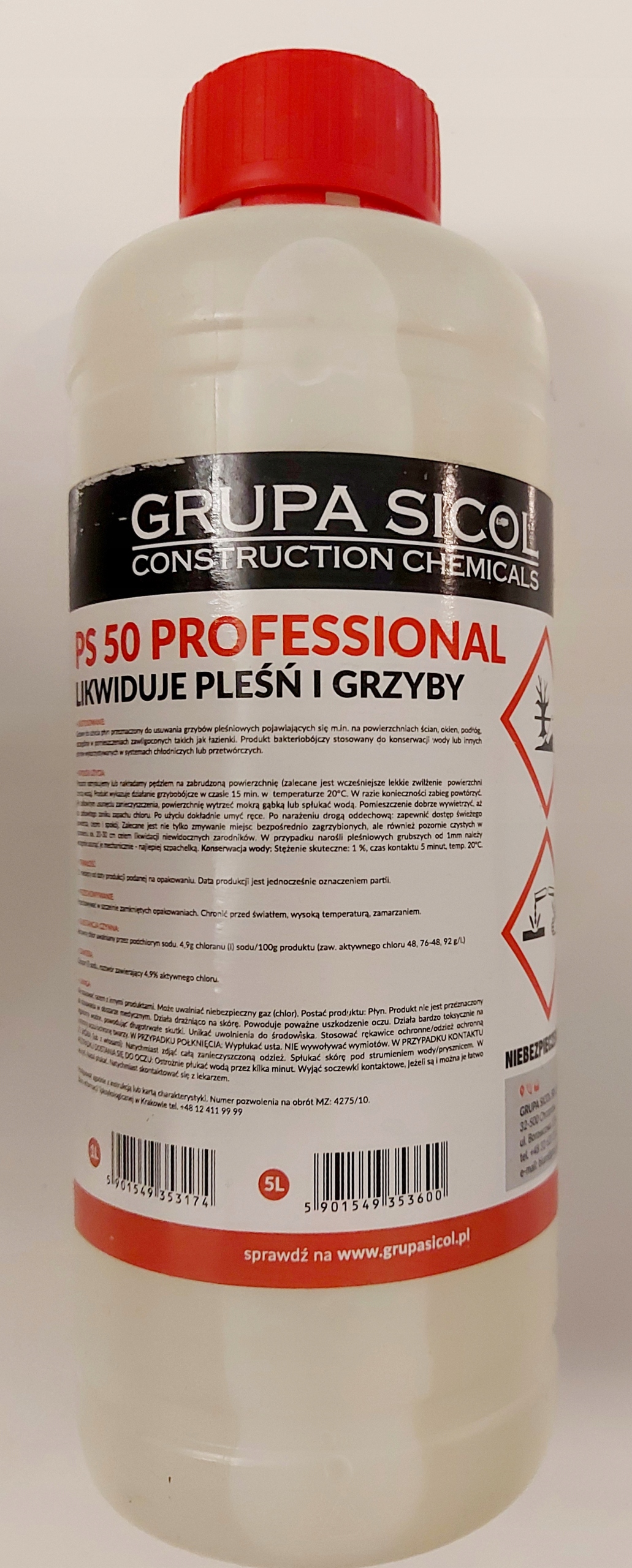 

PS50 Professional Preparat Na Pleśń Grzyby 1L