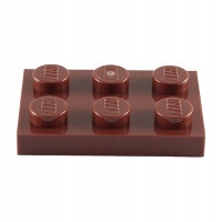

Lego Płytka 2x3 Red Brown 3021 4211189 1szt. New