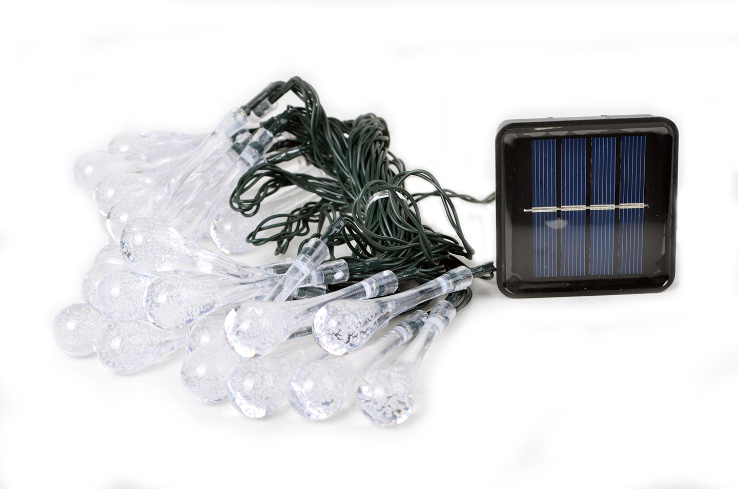 GIRLANDA Lampki ogrodowe SOLARNE 30 LED ZIMNA ICE Marka Bass
