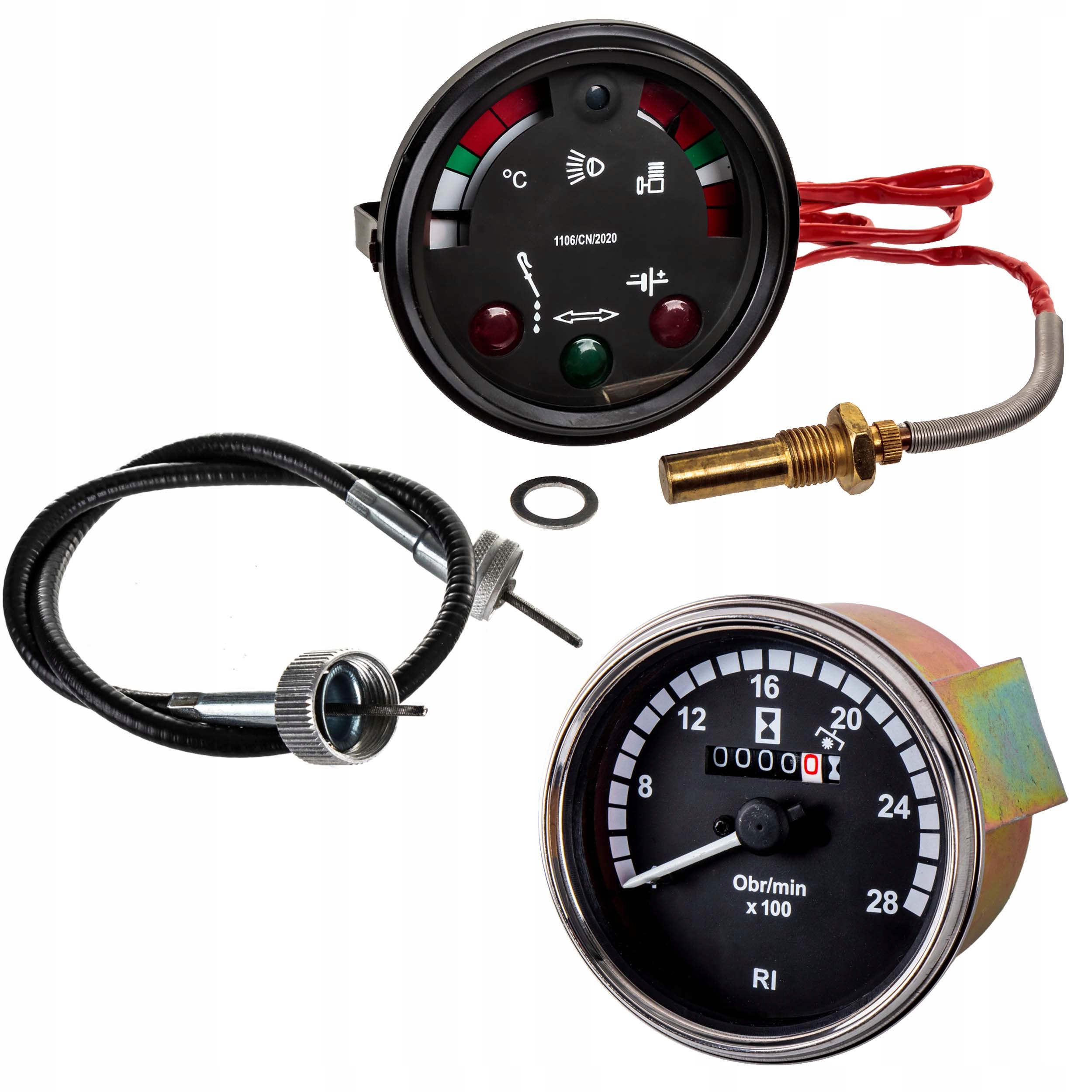 URSUS C-330 LICZNIK MOTOGODZIN OBROTOMIERZ + DWUWSKAŹNIK + LINKA MTG GRATIS