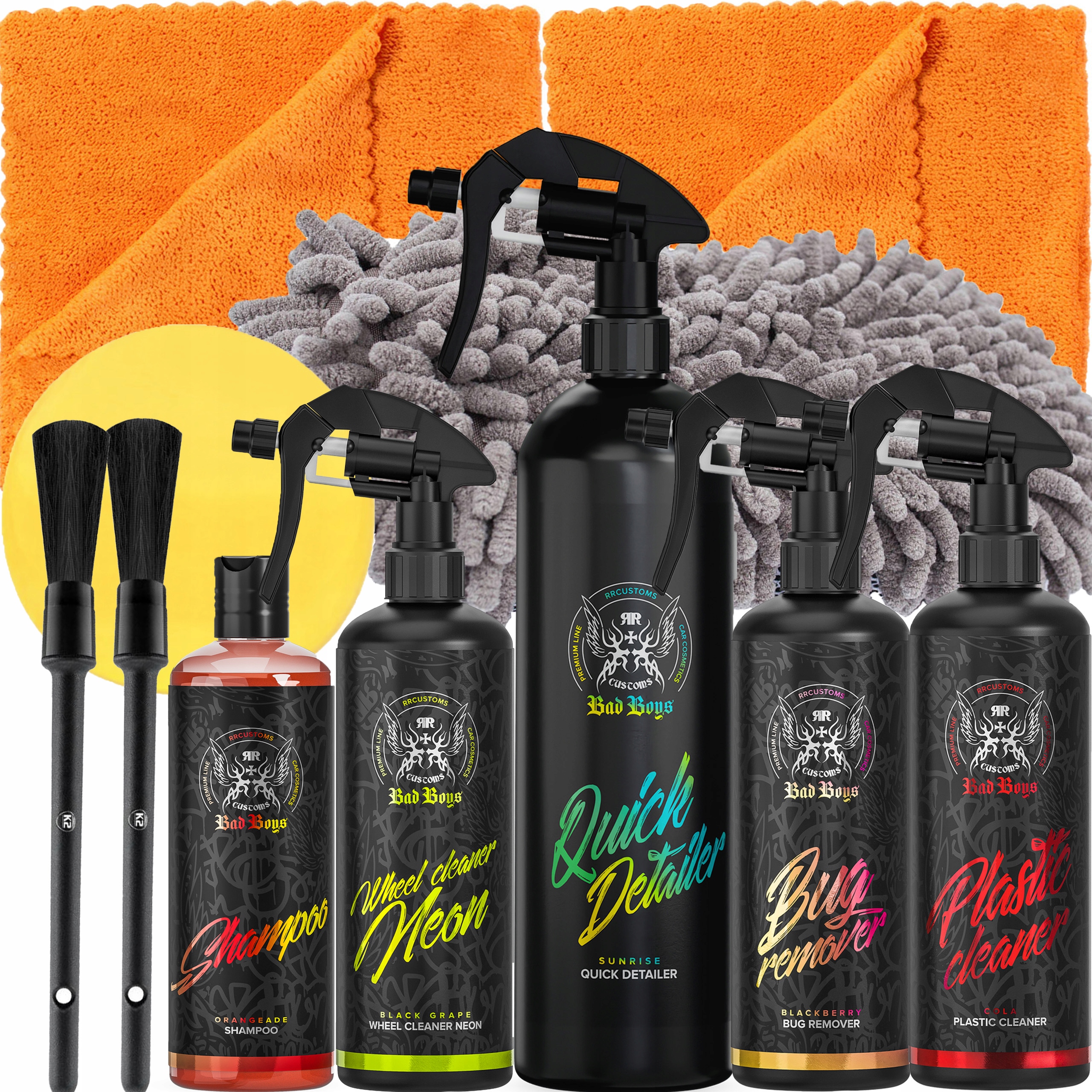 RRC BAD BOYS ZESTAW KOSMETYKÓW SAMOCHODOWYCH NA START PREZENT ŚWIĘTA