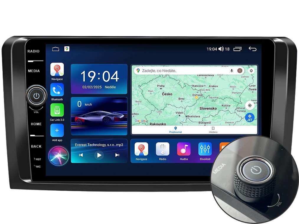 Everest 2DIN autorádio EVE64 Android, Mercedes-Benz Ml/gl