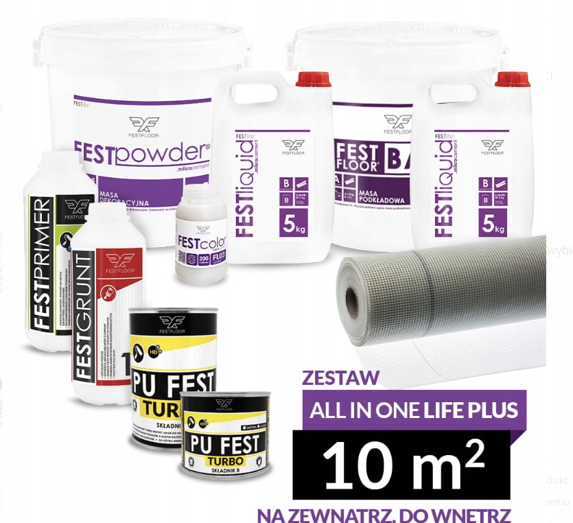 Mikrocement All In One Life Plus – sada na 10 M² – Pf Turbo na 1 vrstvu