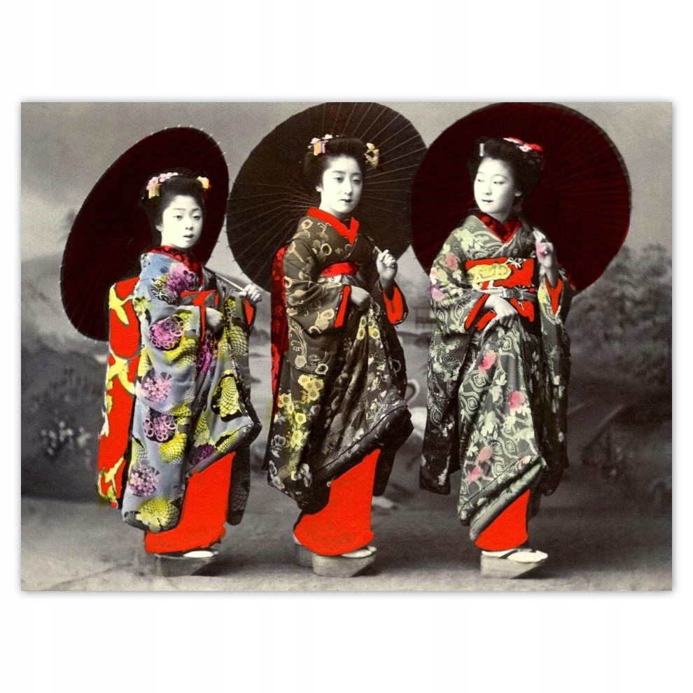 

Plakat 40x30 Japonki w kimonach
