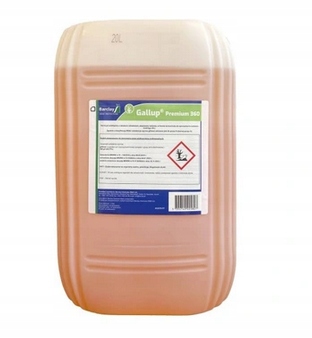 Gallup Premium 360 20L Mocny glifosat na Perz Wszystkie Chwasty ważny 2027r