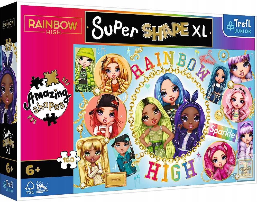 

Trefl 50027 Puzzle 160 Shape XL Rainbow High