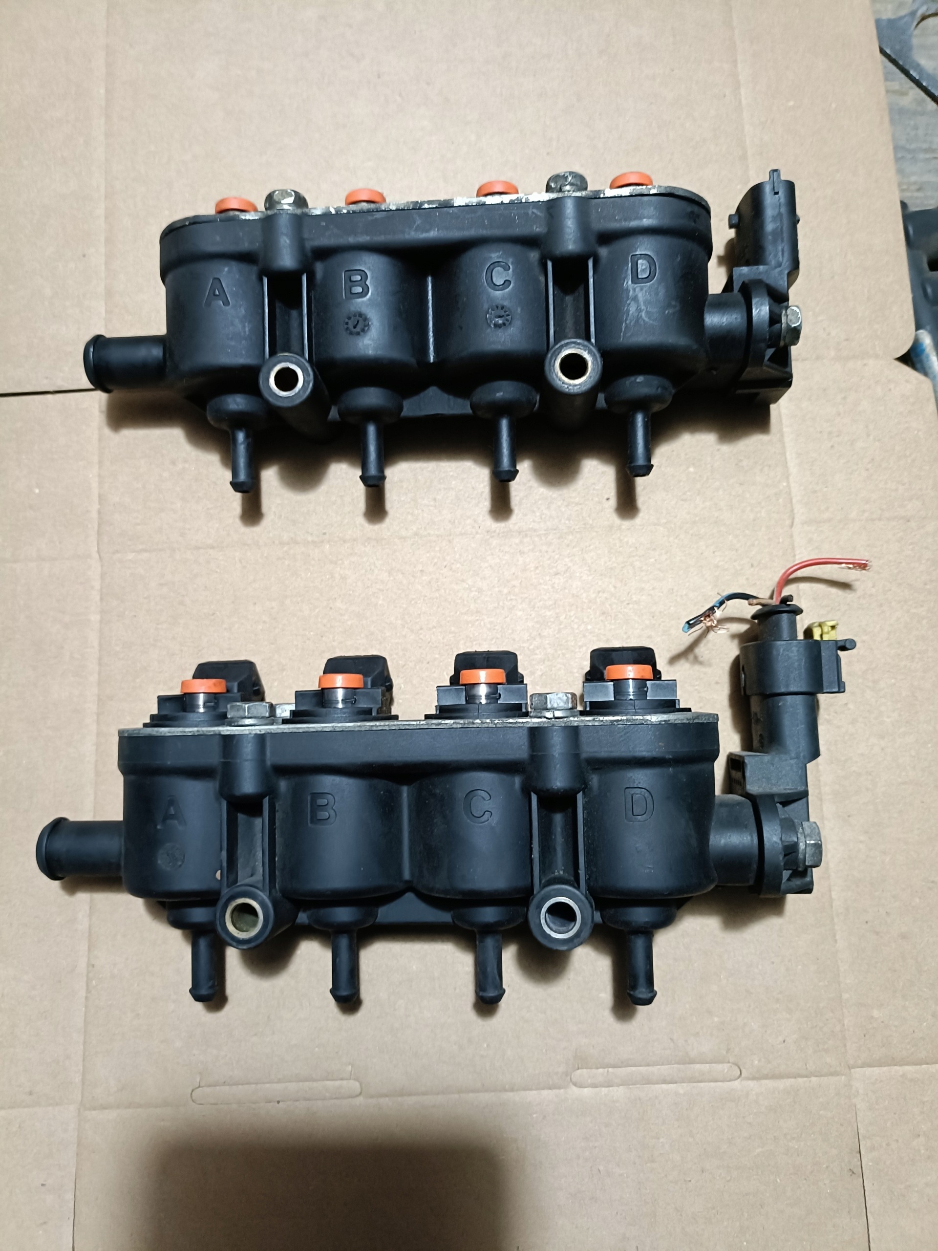 injectors Landi Renzo orange cleaned ultrasonic sealed