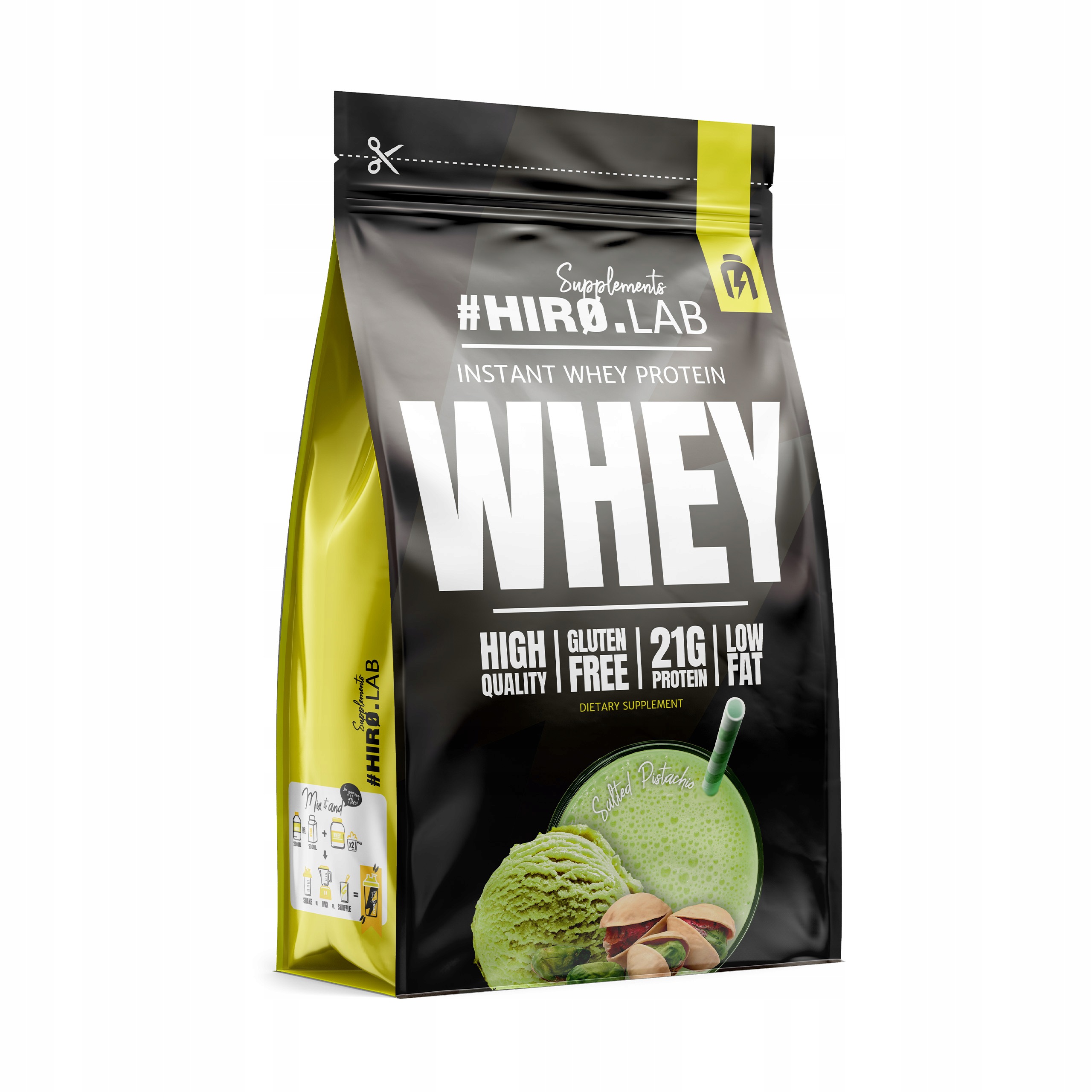 Hiro.Lab Instant Whey Protein 750 g Protein Wpc protein Pistácie