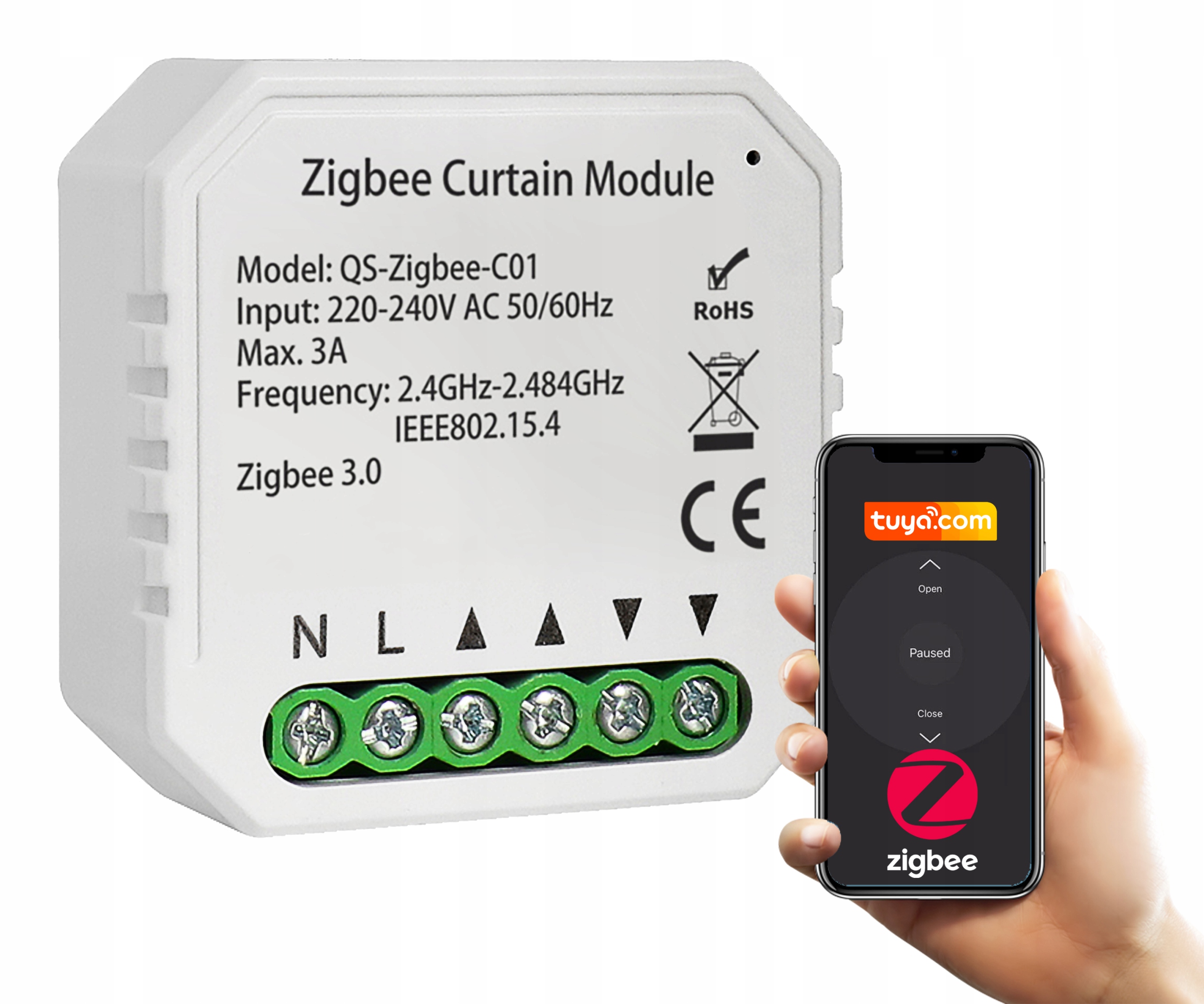 

Sterownik rolet ZigBee Tuya Smart Life Ha