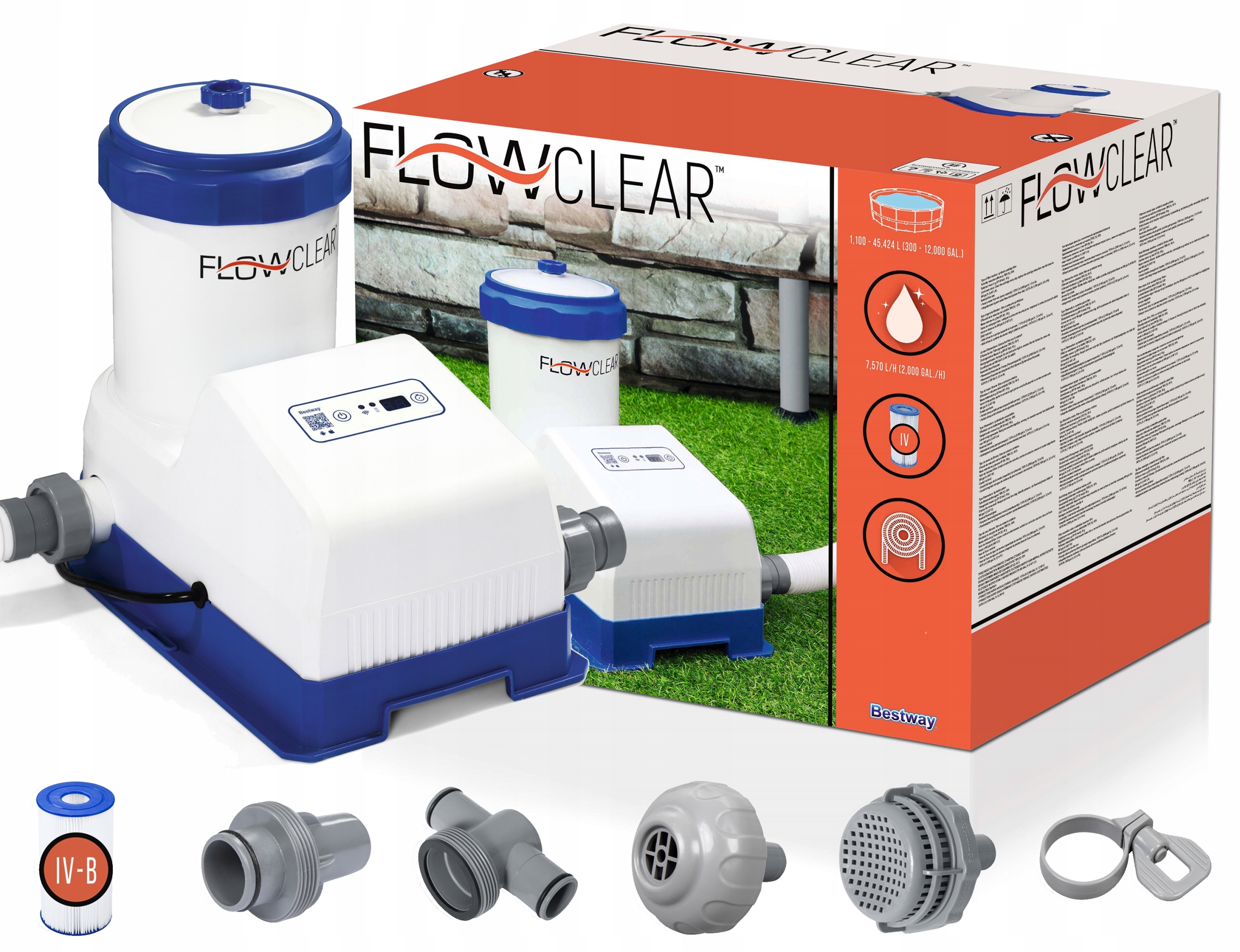 Mocná Pumpa 7570 L/h WiFi Do Bazéna Bestway Intex
