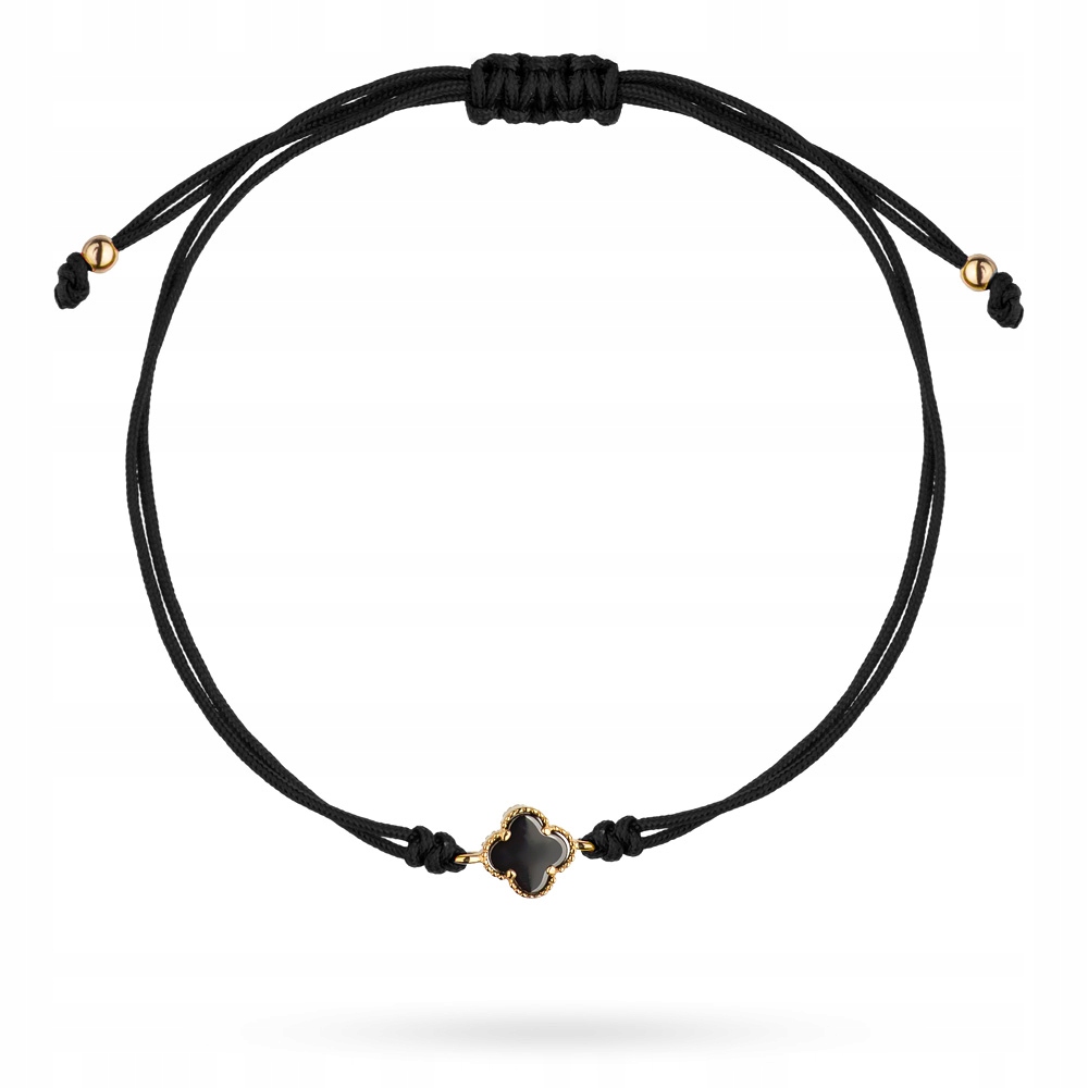 

Modna Złota Bransoletka Na Szczęście 585 sznurek