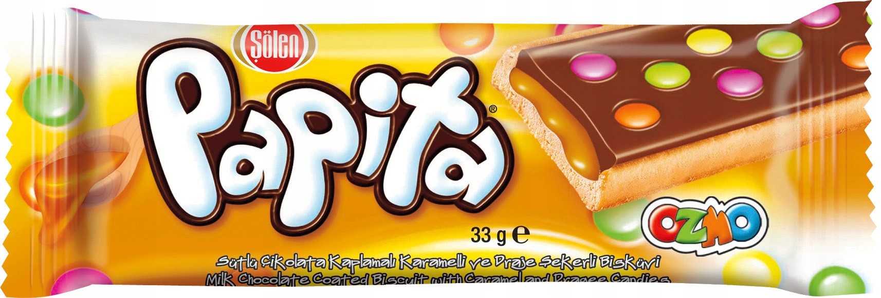 Levně 2x Tim Solen Papita karamelová tyčinka 24x33 g