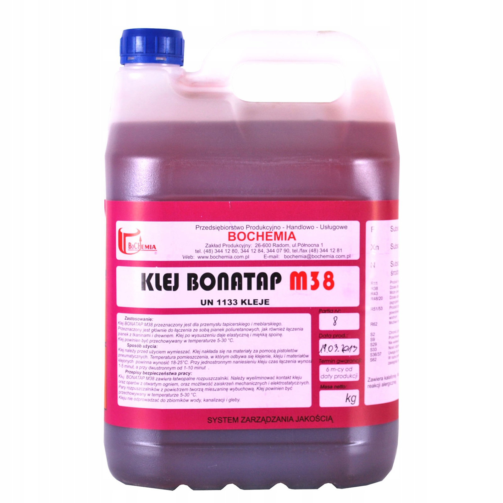 

Klej Bonatap M38 tapicerski Pianka Wata 4kg