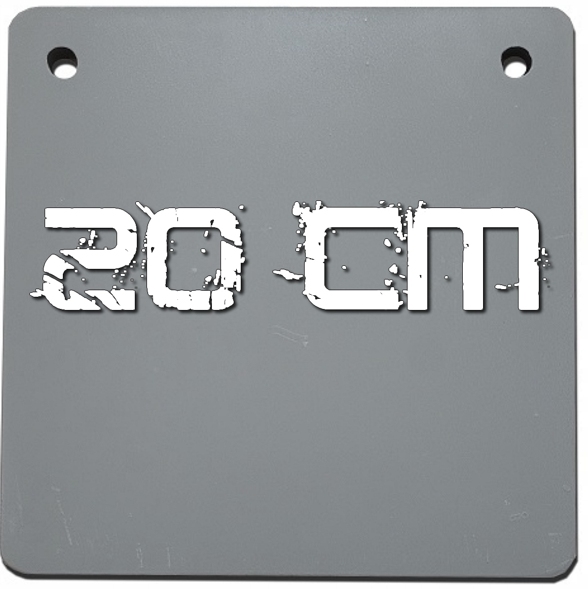 Metalowy Gong popper strzelecki Hardox 550: 20x20 CM do AK47 7,62x39