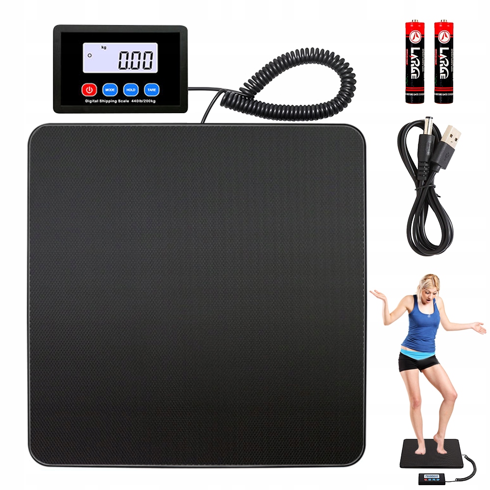 Elektronická Váha 200 Kg, Přesná S LCD Displejem, Tare Kg/lbs/oz