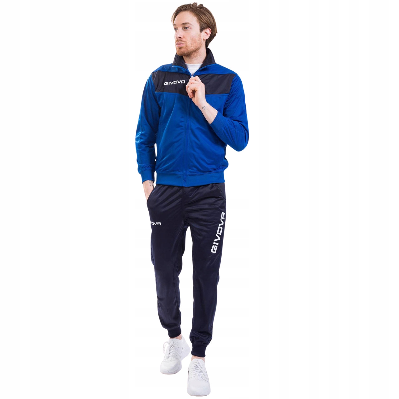 Teplákovka Givova Tuta Visa Triacetato modro-granátový Vel. L.