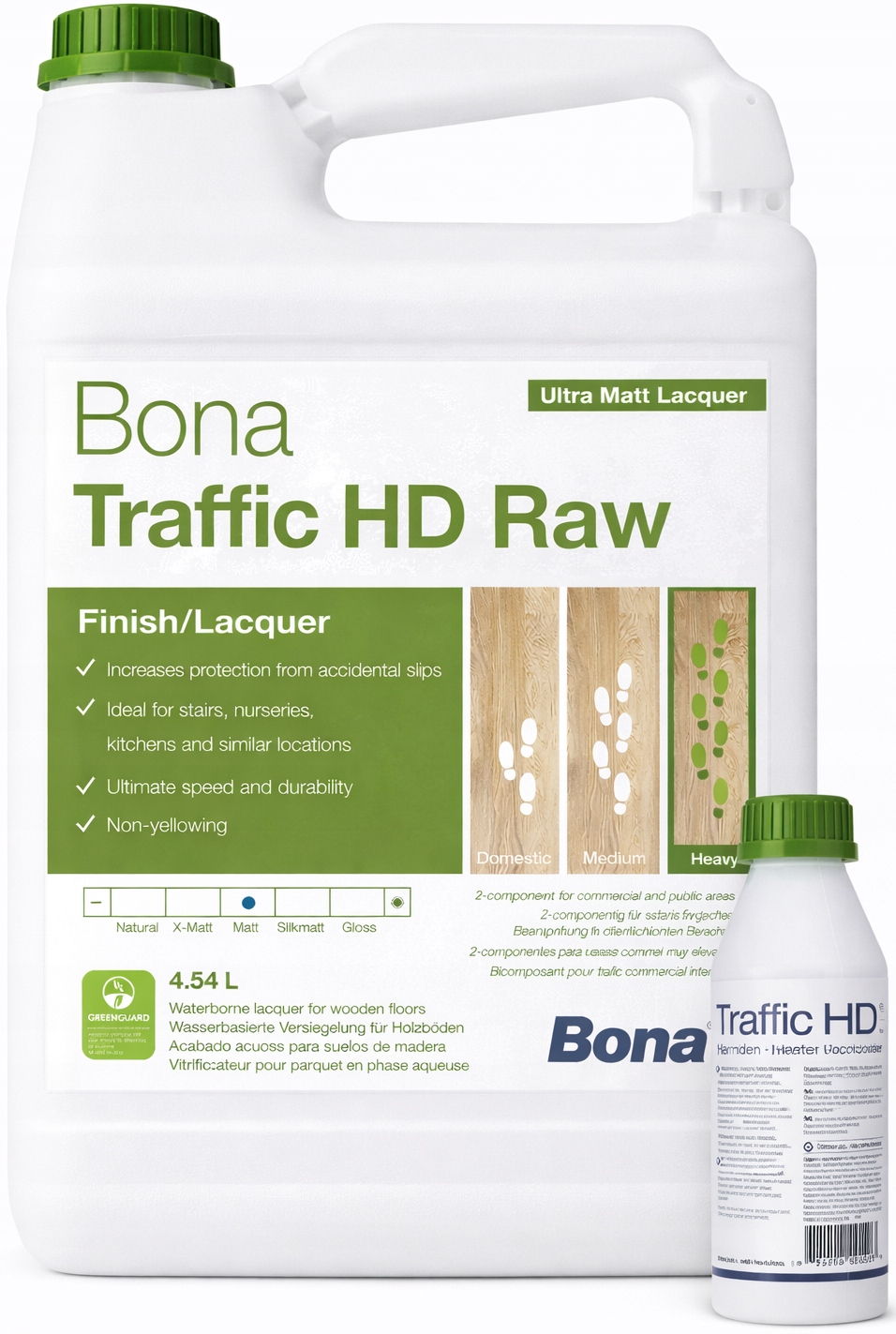Bona Traffic Hd Raw 4,95L vodní lak 2K efekt surového dřeva