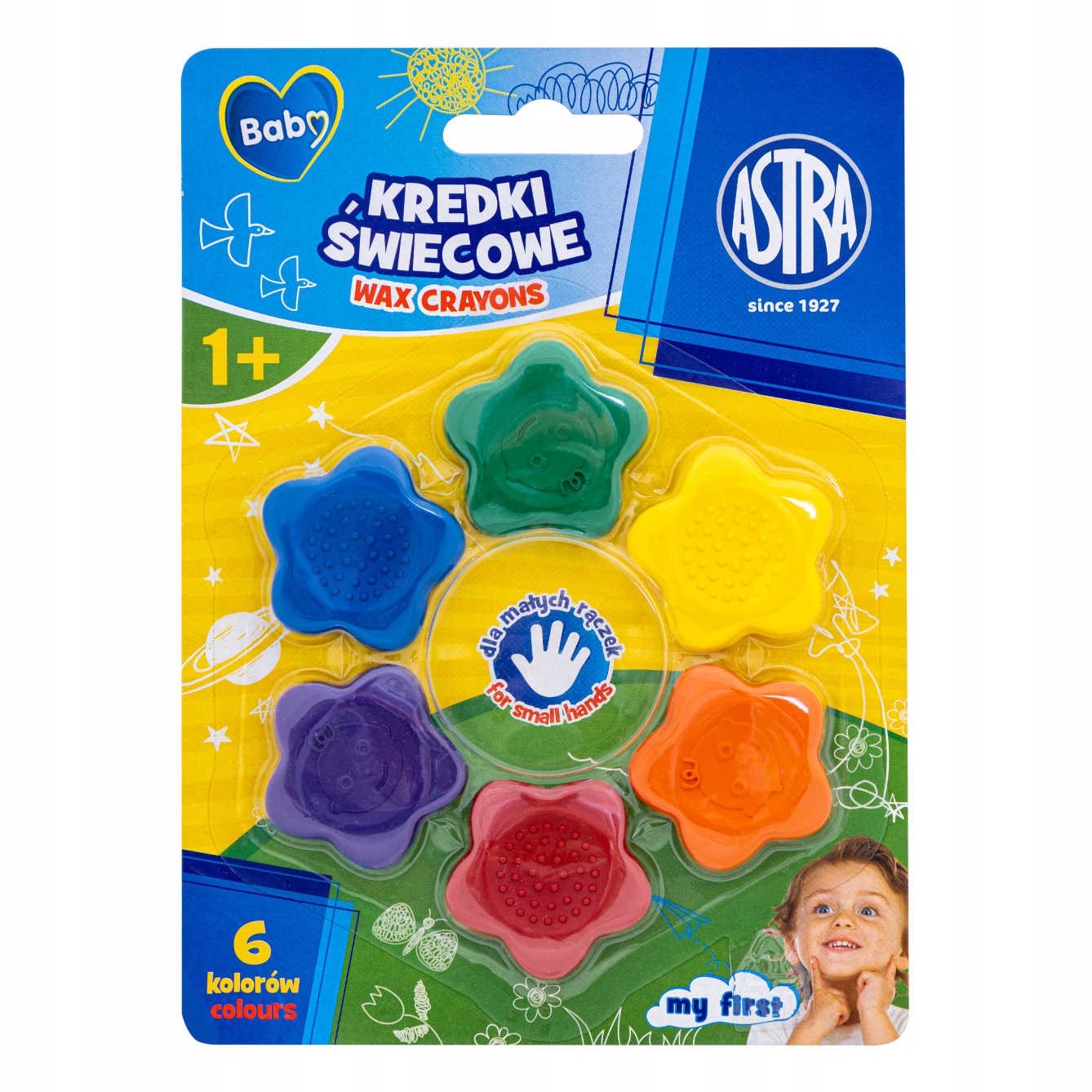 ASTRA BABY PIERWSZE KREDKI MALUCHA gwiazdki +1 EAN (GTIN) 5901137183213
