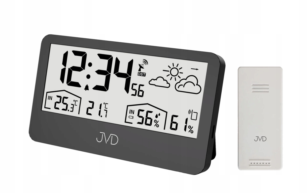 Meteorologická Stanice Jvd RB3407.1 Radio Contolled Venkovní Senzor Vlhkoměr