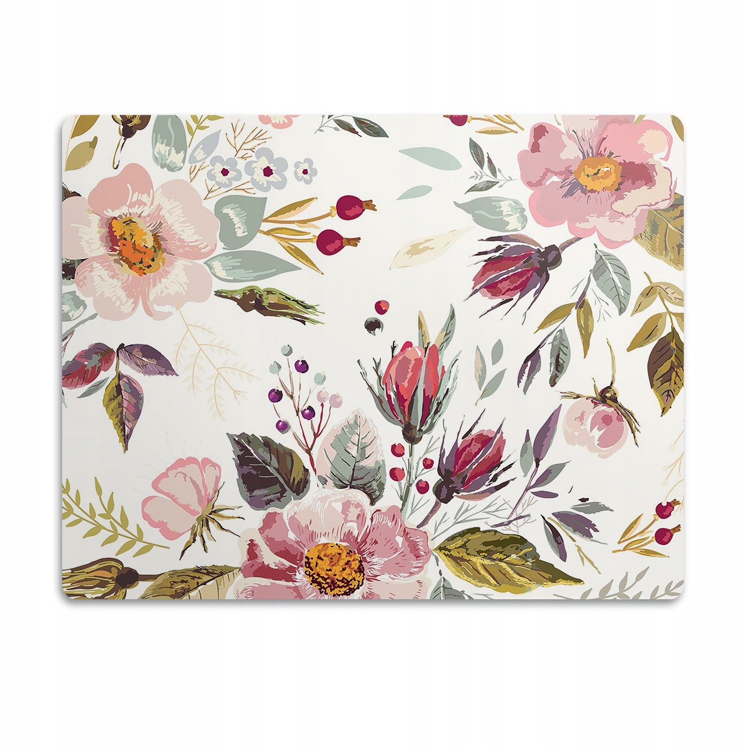 Levně Podložka pro kočky a psa pod misky Polní květy 90x60 cm