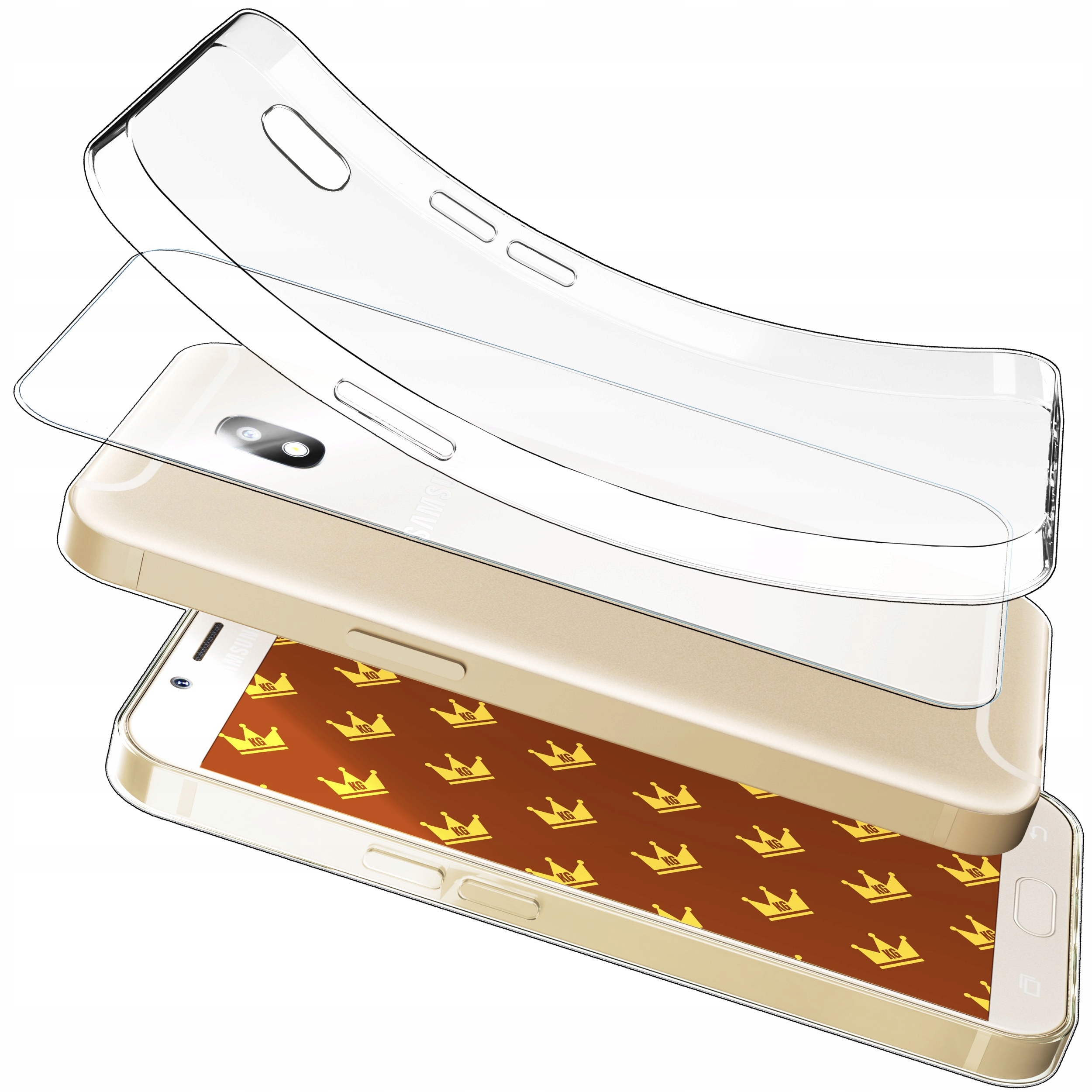 Etui Do Samsung J5 2017 J530 (Przezroczyste, Silikonowe, Ochronne) Szkło