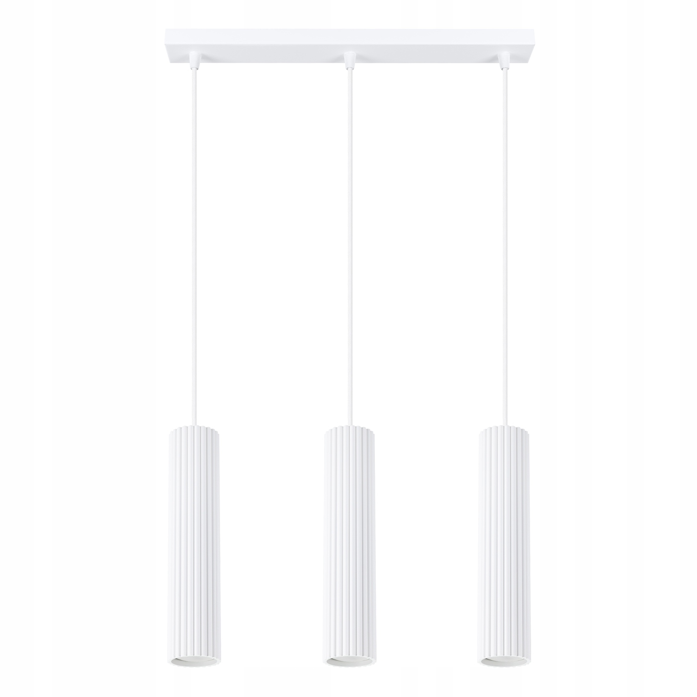 Závesná stropná lampa Zwis Tuba Spot 3x GU10 Biela Karbon 1537 Sollux