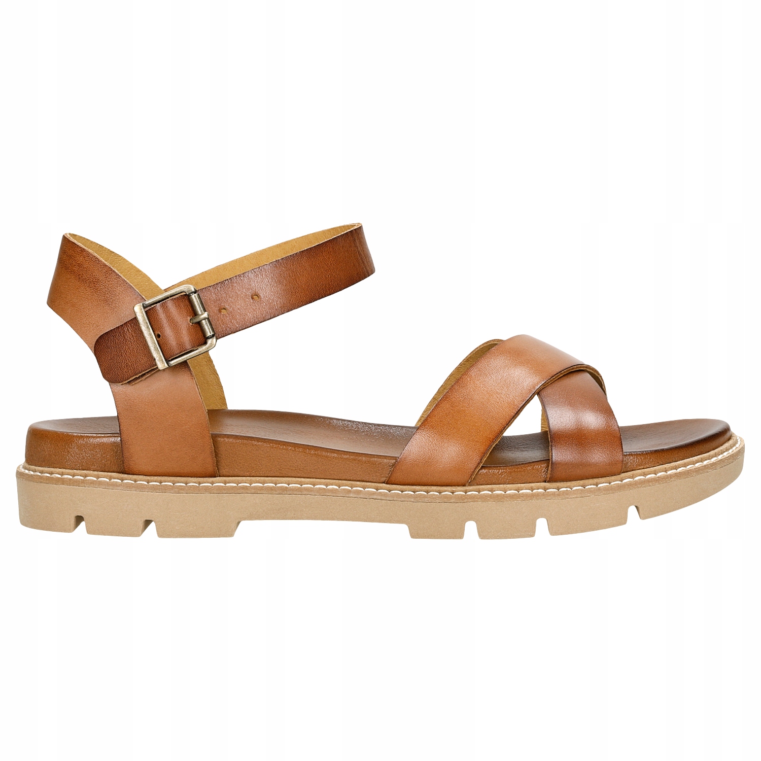

Buty Wojas Sandały damskie casual brązowe r. 39