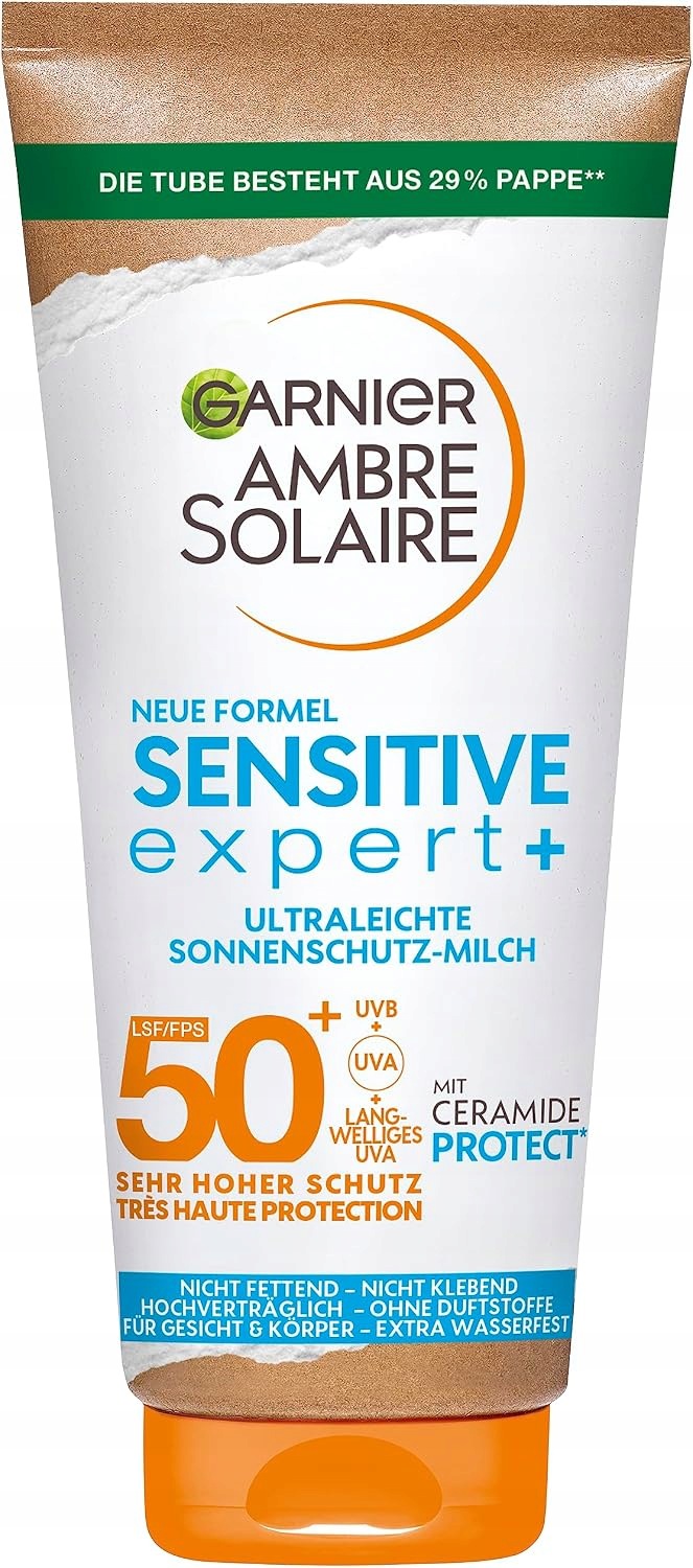 Garnier Ambre Solaire Sensitive Expert+ Opalovací Mléko Spf 50+ 175 ML