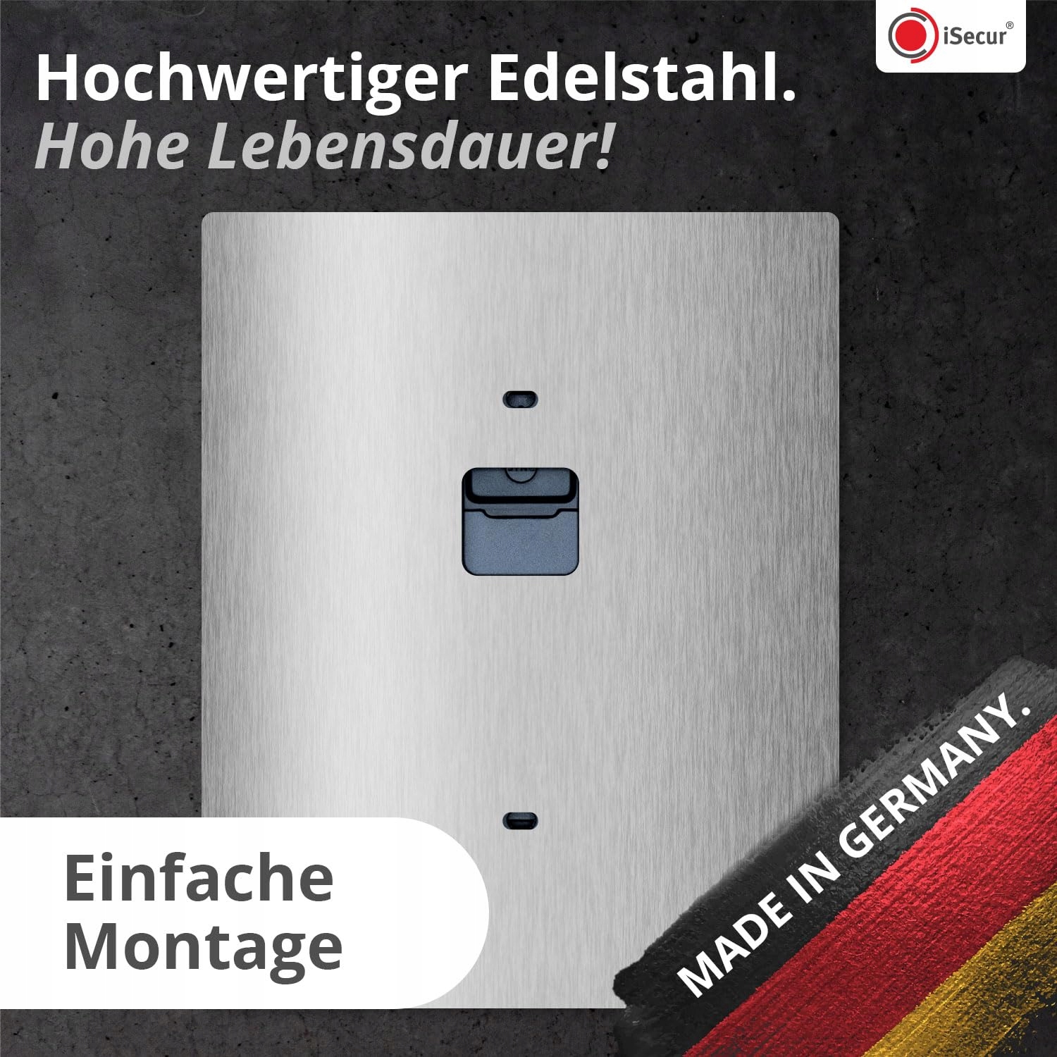 ISECUR Blenda Ze Stali Nierdzewnej Do Eufy Wideodzwonek 140x175 mm — miniatura 4