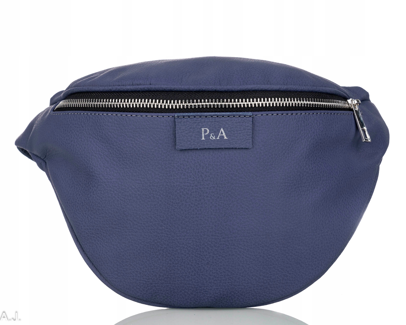 Dámská kožená ledvinka, kožená taška, crossbody na boky, prostorná