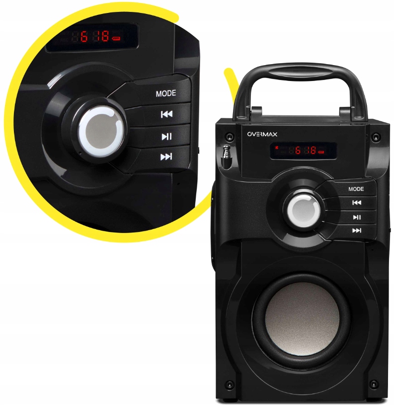 BEZPRZEWODOWY GŁOŚNIK BLUETOOTH PRZENOŚNY Soundbeat 2.0 USB SD AUX RADIO Model SOUNBEAT 2.0